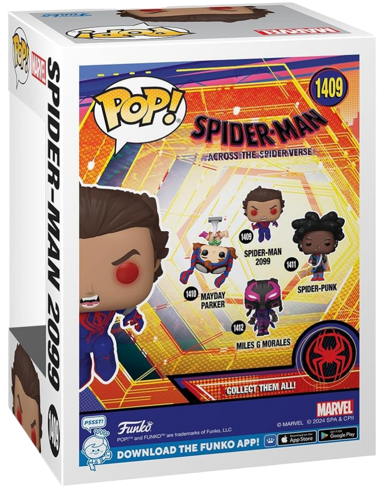 Spider-Man: Across The Spider-Verse Spider-Man 2099 Unmasked Funko Toy Store