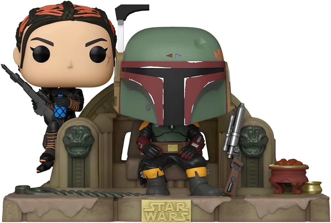 Star Wars Moment: The Mandalorian - Boba Fett and Fennec on Throne