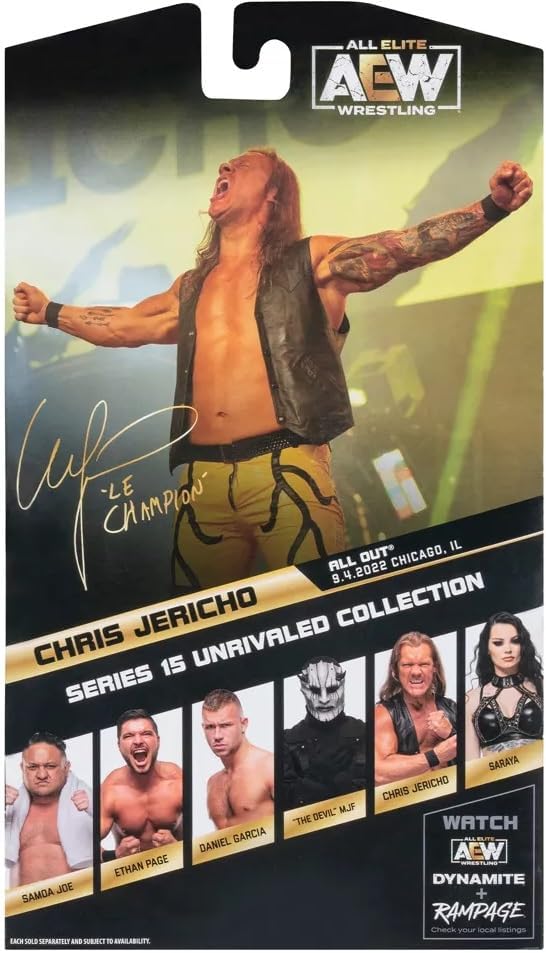 AEW Unrivaled Collection — Series 15 Chris Jericho (#147) 7-Inch Action Figure | AE Toy Box