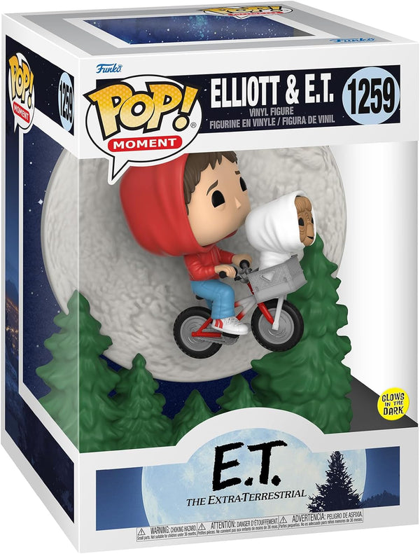 Moment: E.T. The Extra-Terrestrial - Elliot and E.T. Flying (Glow in The Dark) Funko Toy Store