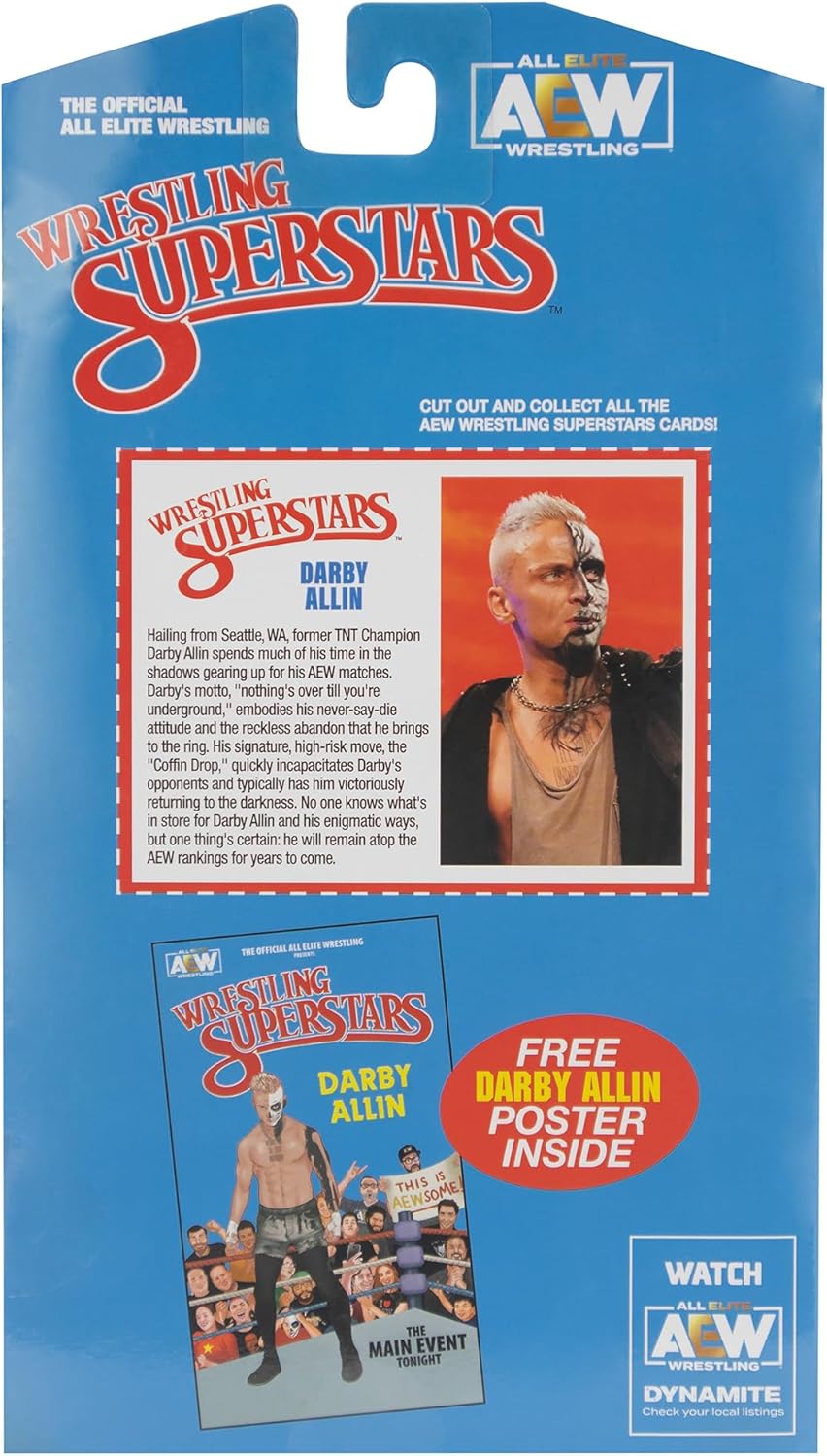Ringside Darby Allin (LJN Style) — AEW Unmatched Series 5 Action Figure | AE Toy Box