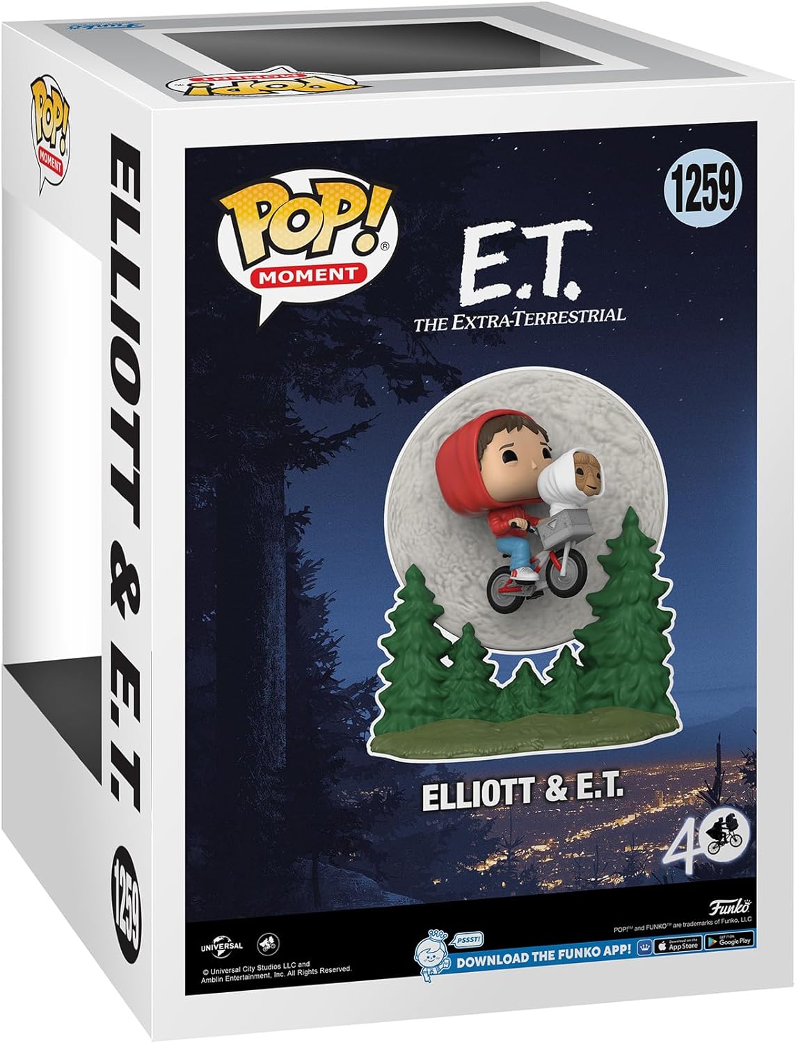 Moment: E.T. The Extra-Terrestrial - Elliot and E.T. Flying (Glow in The Dark) Funko Toy Store