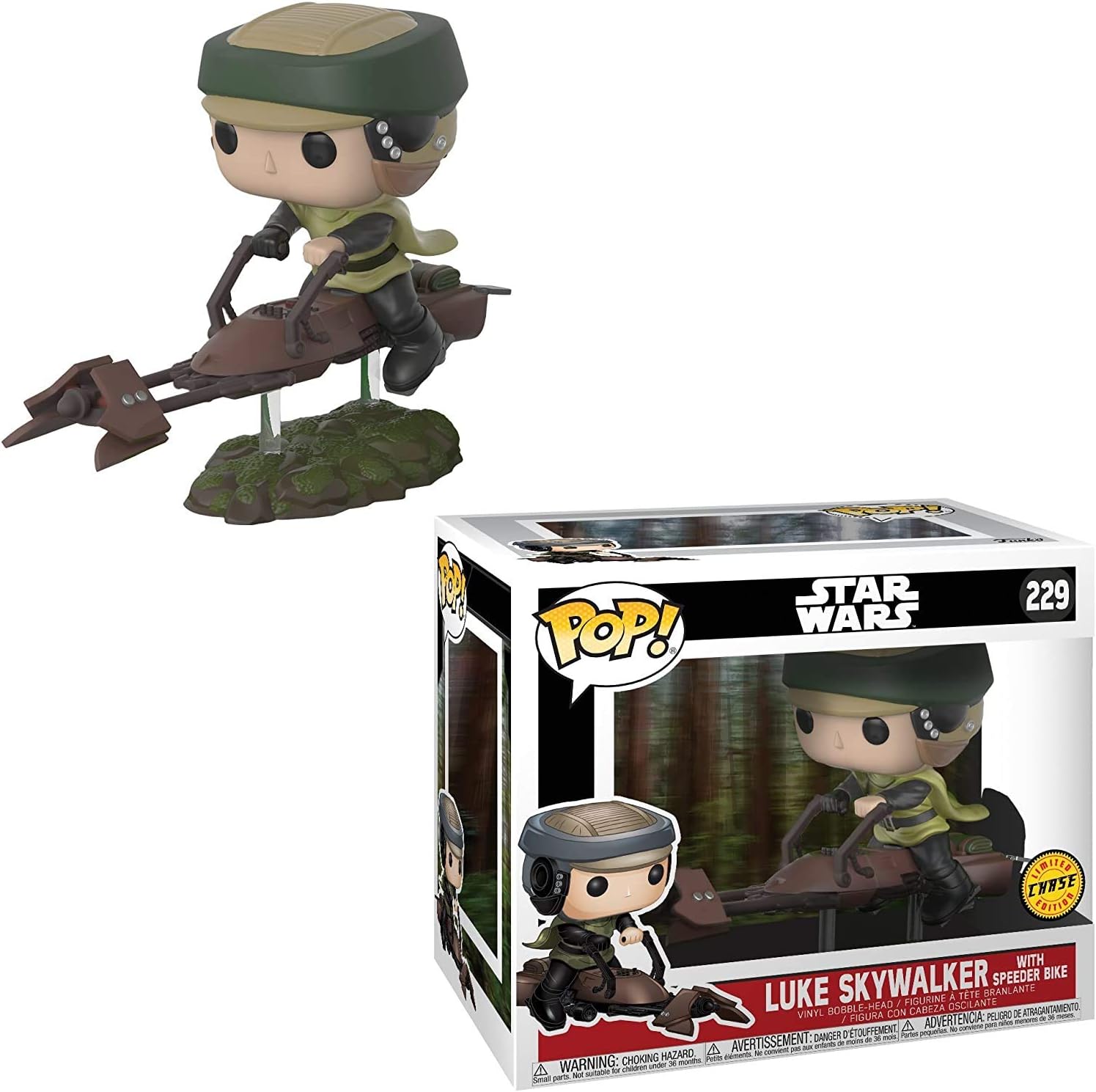 Star Wars Luke Skywalker with speeder bike Chase