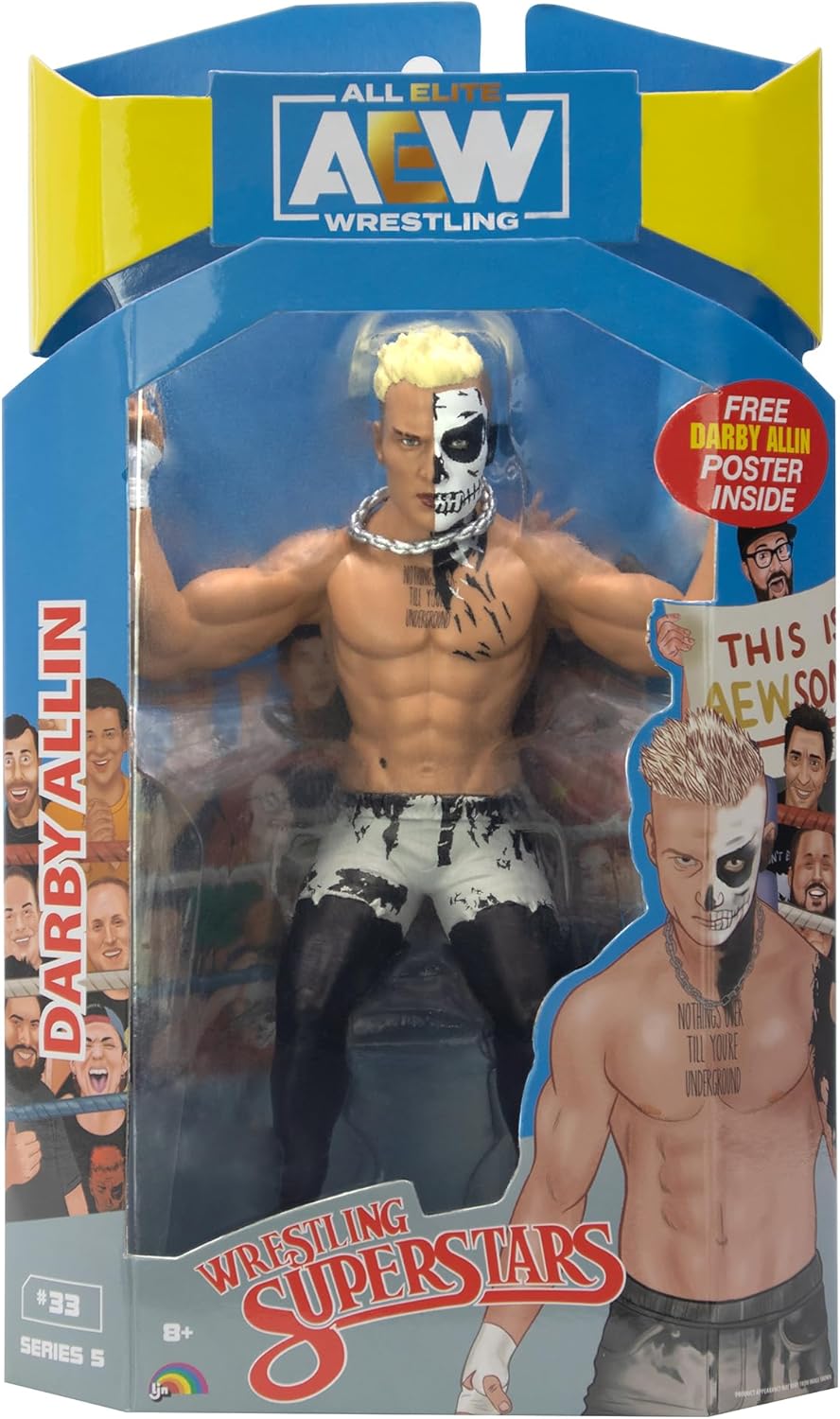 Ringside Darby Allin (LJN Style) — AEW Unmatched Series 5 Action Figure | AE Toy Box