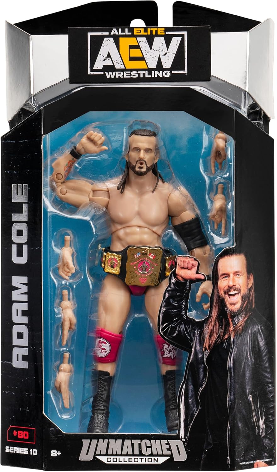 AEW Unmatched — Series 10 Adam Cole (Pink Gear) Action Figure | AE Toy Box