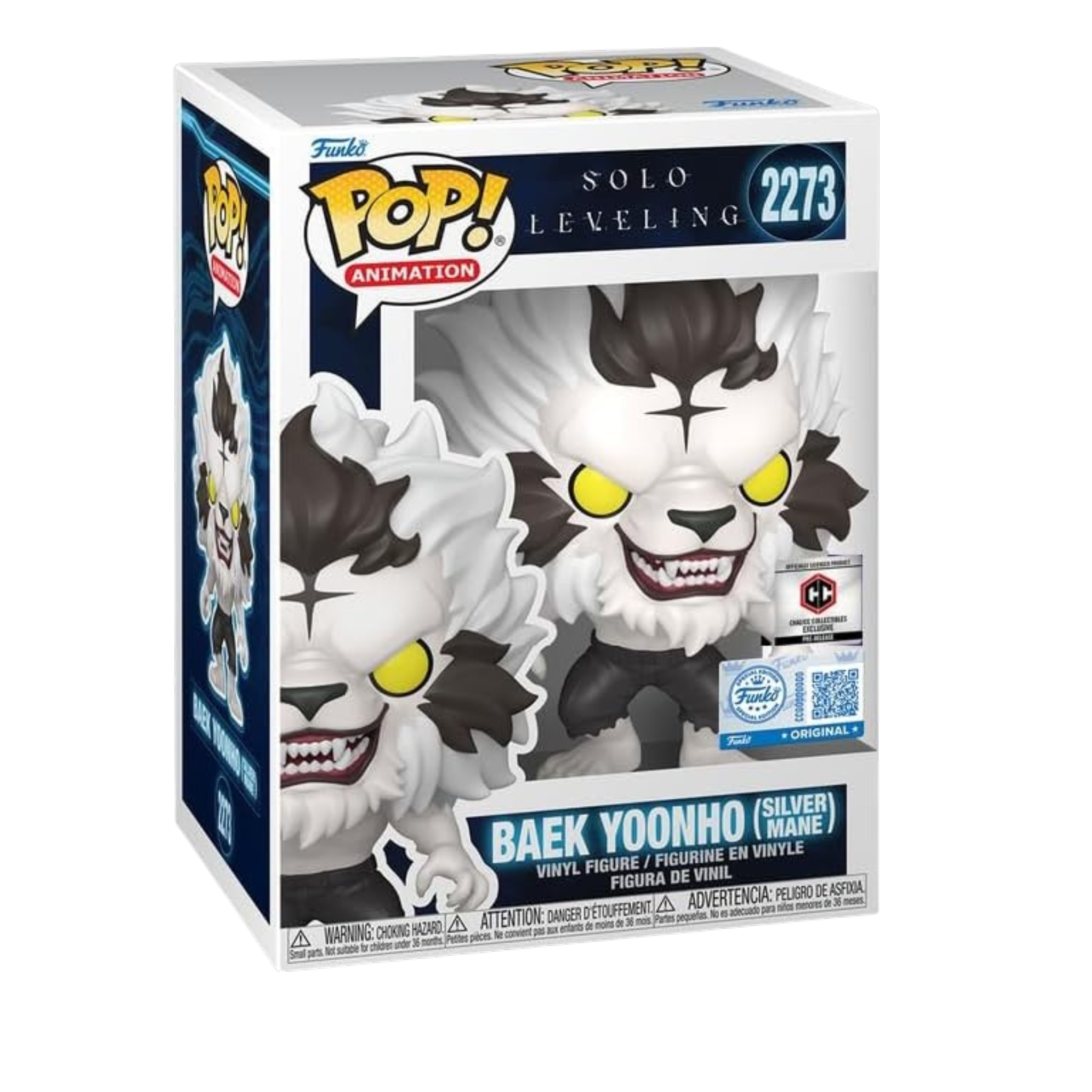Funko Pop! Animation — Solo Leveling: Baek Yoonho (Silver Mane) | AE Toy Box