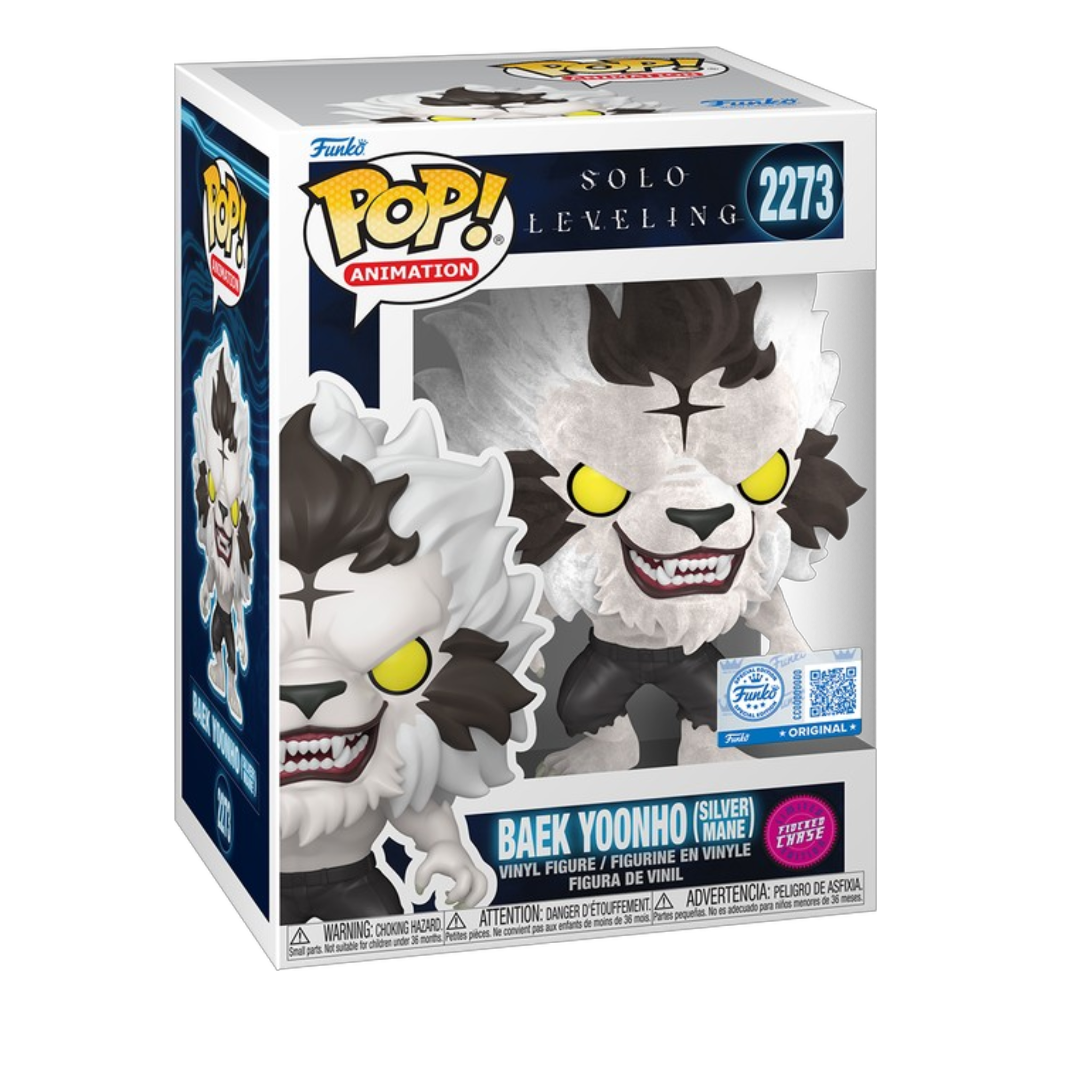 Funko Pop! Animation — Solo Leveling: Baek Yoonho (Silver Mane) (Chase) | AE Toy Box