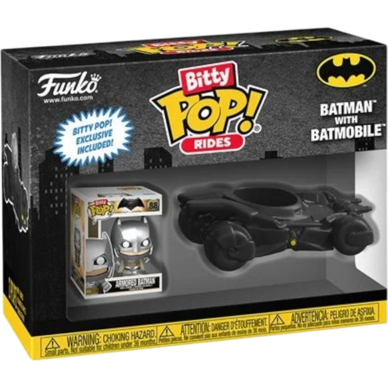 Batman with Batmobile Funko Bitty Pop! Ride Funko Toy Store