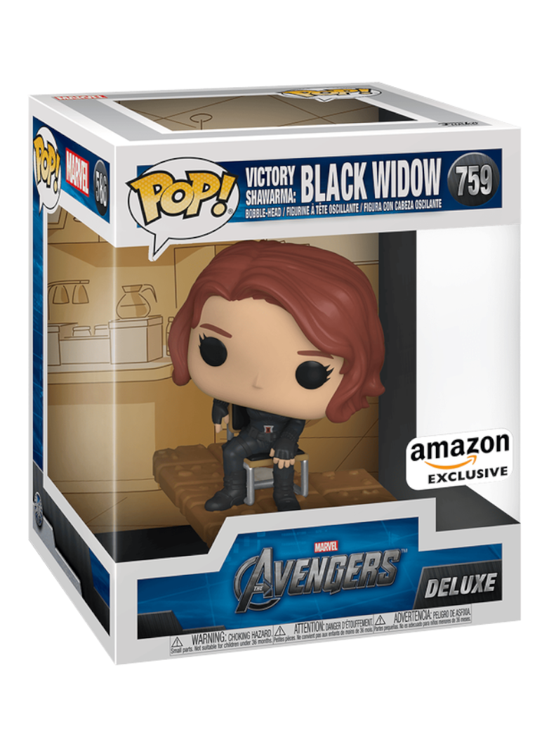 Deluxe, Marvel: Avengers Victory Shawarma Series - Black Widow, Amazon Exclusive Funko Toy Store