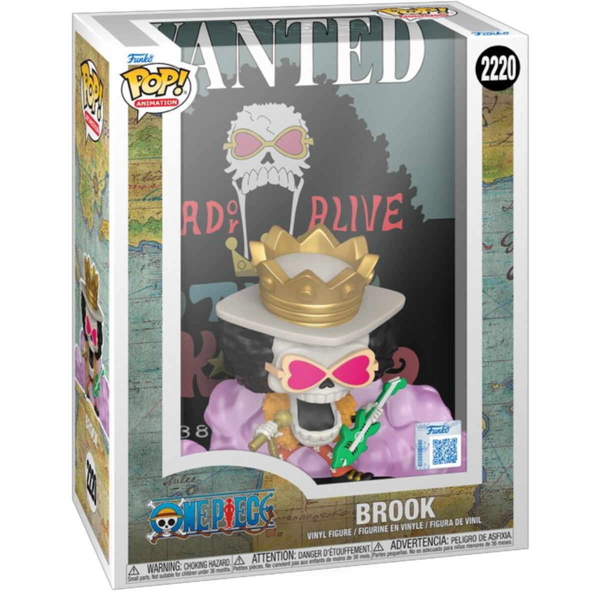 One Piece: Brook (with Wanted Poster Display Case) #2220 (Exclusive) | AE Toy Box
