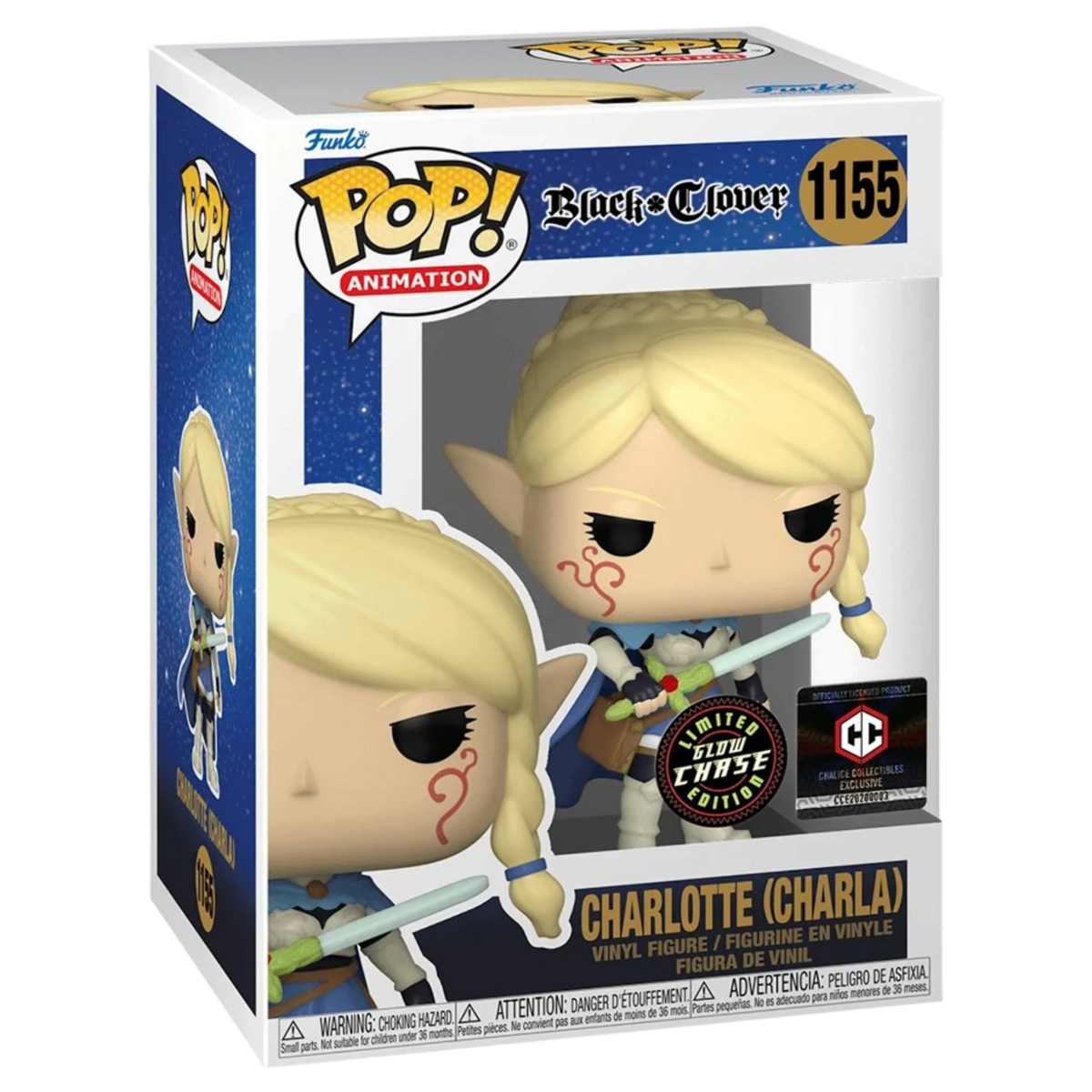 Black Clover: Charlotte [Charla] (GITD) (Chalice Exclusive) (Chase)  #1155 | AE Toy Box
