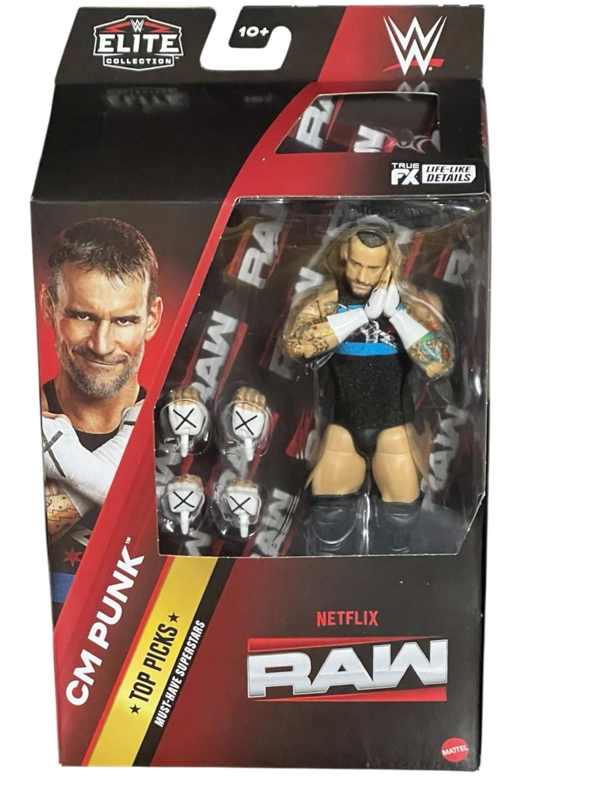 WWE Netflix RAW CM Punk Elite AE Toy Box