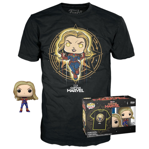 Pop and Tee: Marvel - Captain Marvel Funko Toy Store