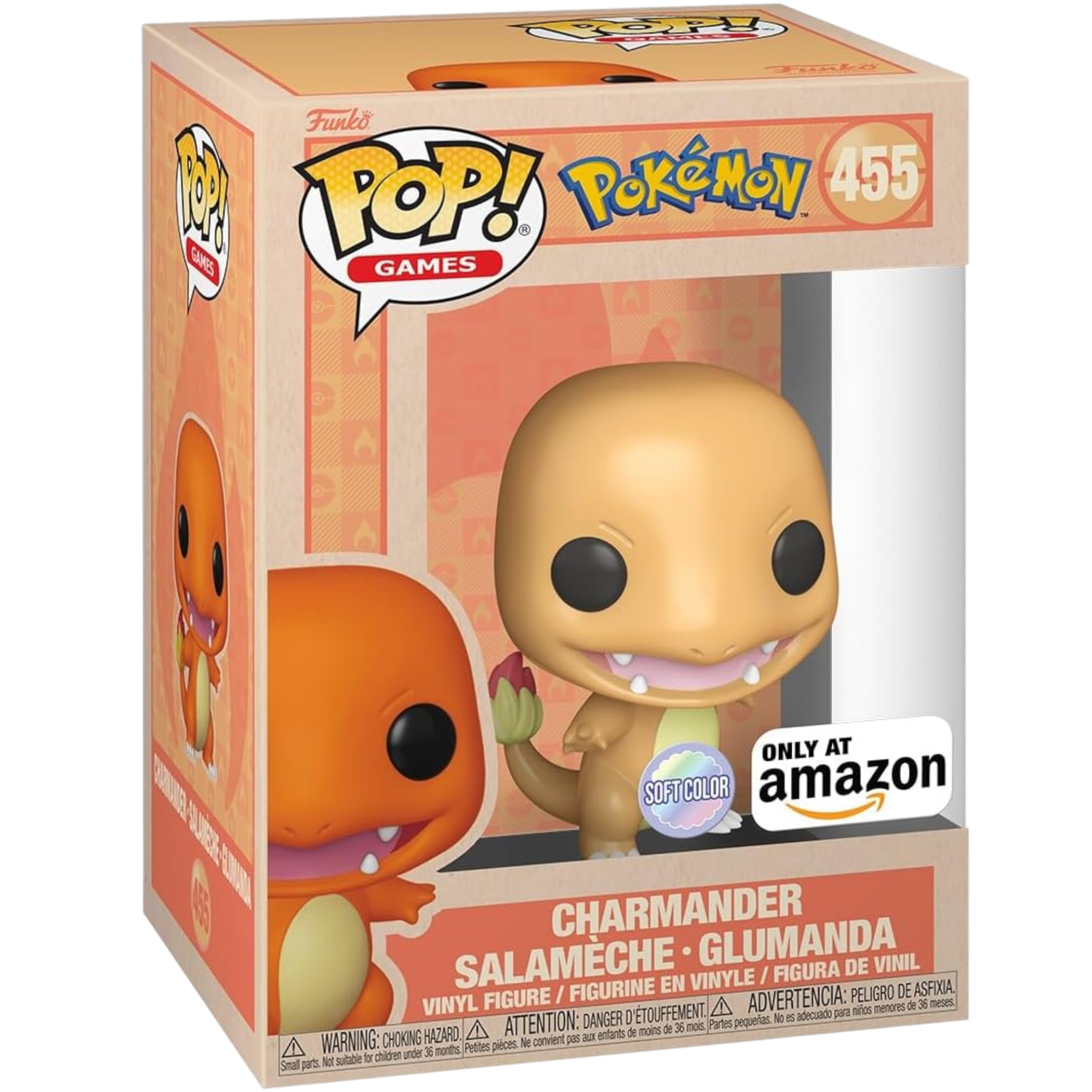 Pokemon - Charmander - Softcolor - Amazon Exclusive AE Toy Box