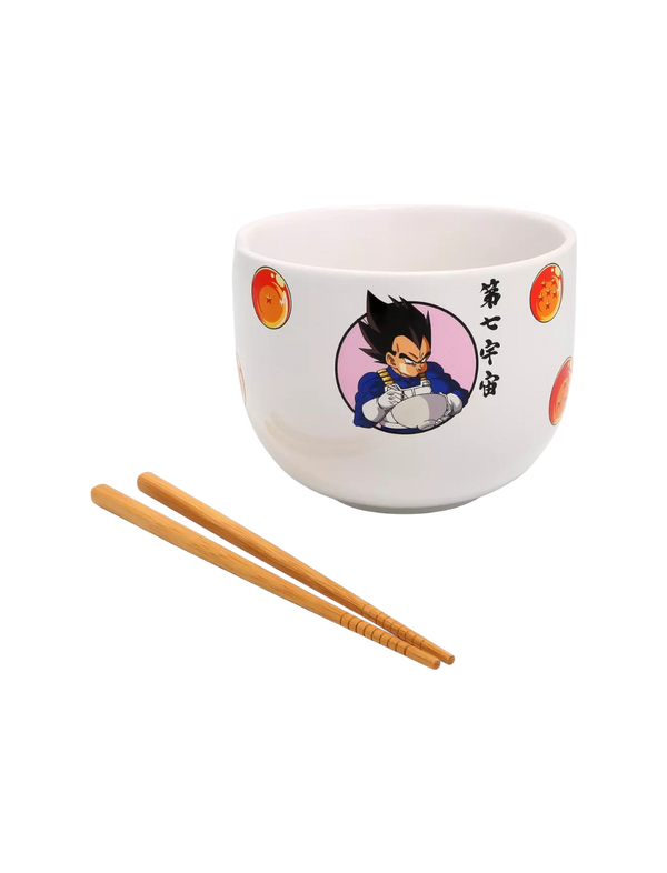 Dragon Ball Z Vegeta & Goku with Ramen Ramen Bowl with Chopsticks AE Toy Box