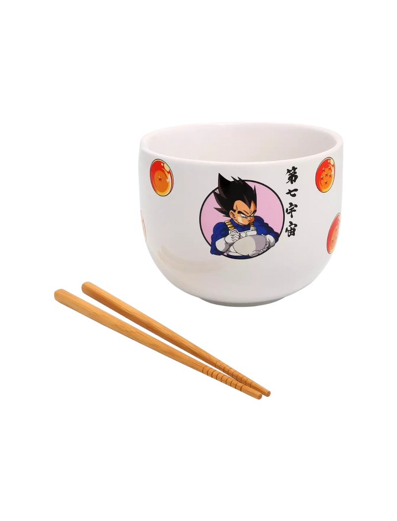 Dragon Ball Z Vegeta & Goku with Ramen Ramen Bowl with Chopsticks AE Toy Box