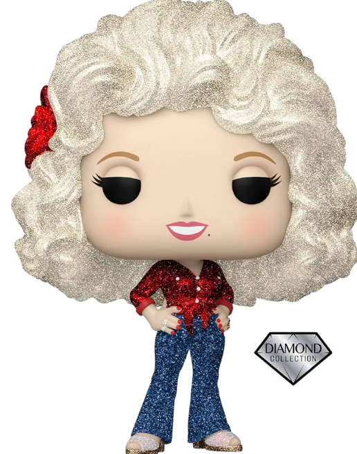 Dolly Parton '77 Tour Diamond Glitter Pop! Vinyl Figure #351 - Entertainment Earth Exclusive Funko Toy Store
