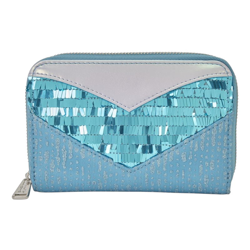 Disney Frozen — Elsa Glitter Sequin Cosplay Zip Around Wallet | AE Toy Box