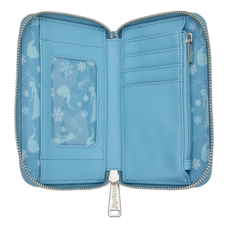 Disney Frozen — Elsa Glitter Sequin Cosplay Zip Around Wallet | AE Toy Box