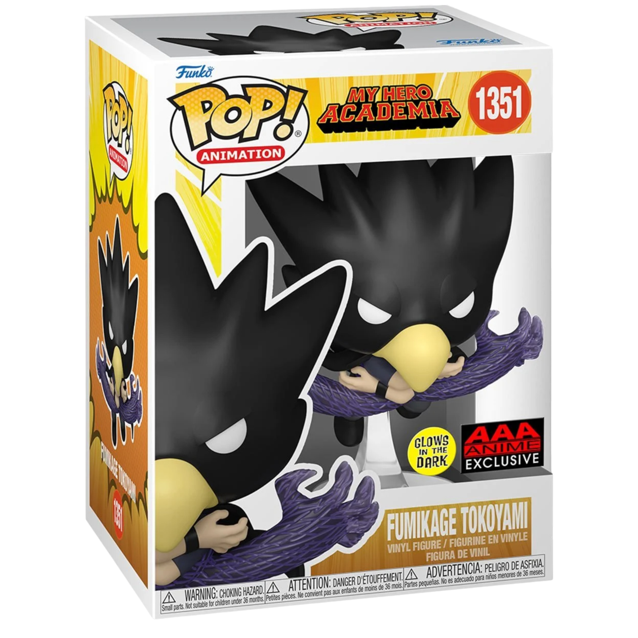 My Hero Academia Fumikage Tokoyami Fallen Angel Glow-in-the-Dark AE Toy Box