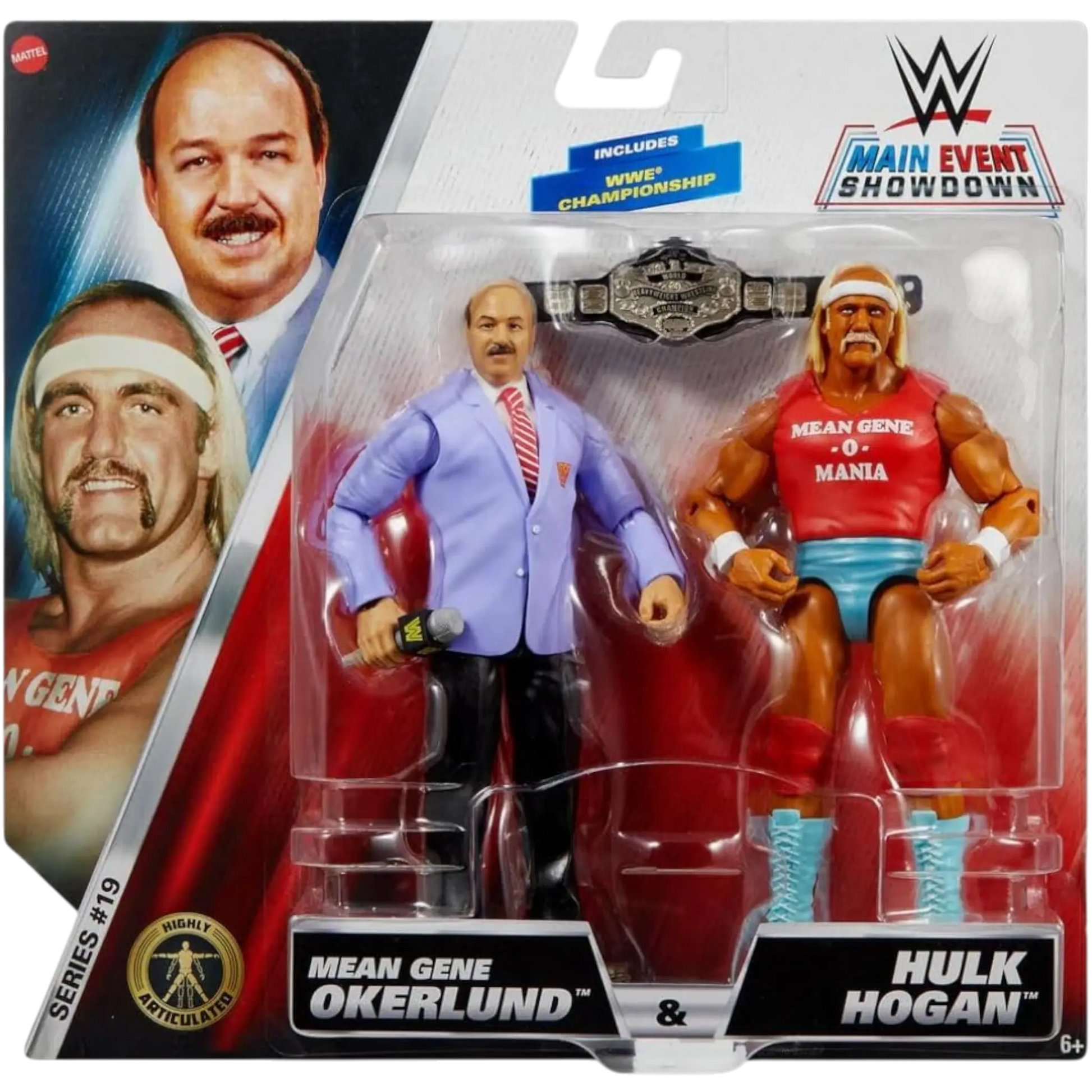 WWE Main Event Showdown Hulk Hogan and Mean Gene Mattel