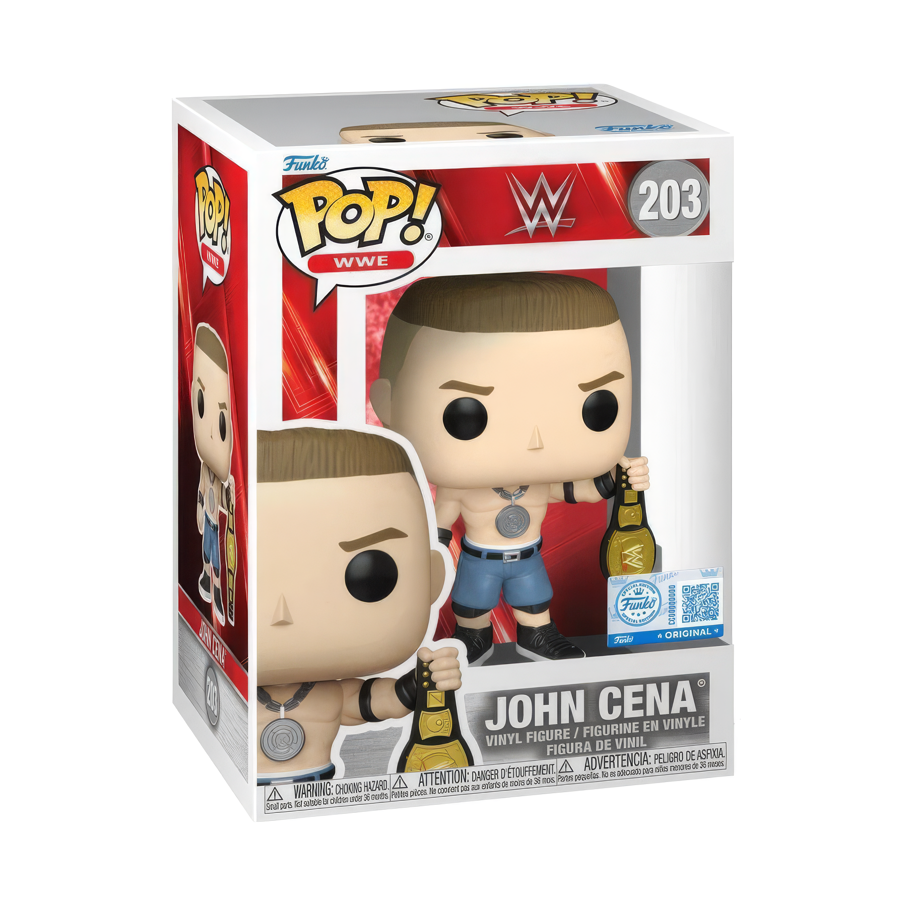 Funko Pop! WWE — John Cena (with Spinner Belt) (Exclusive) | AE Toy Box