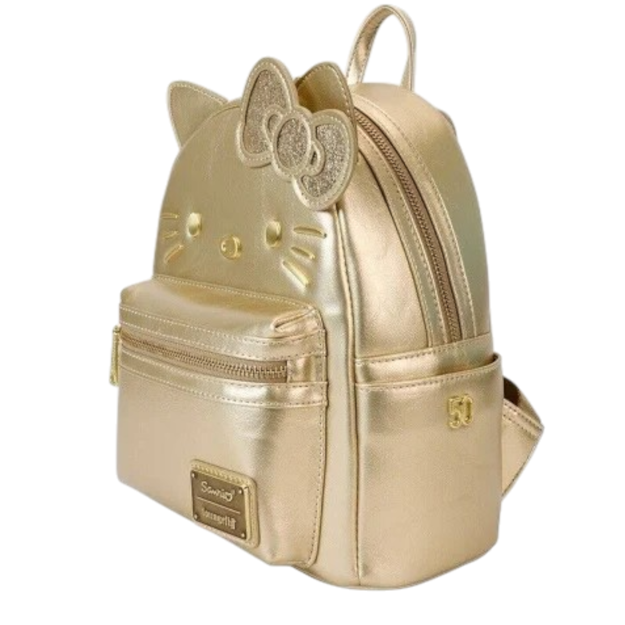 Sanrio Limited Edition Sanrio Hello Kitty 50th Anniversary Gold Mini Backpack AE Toy Box