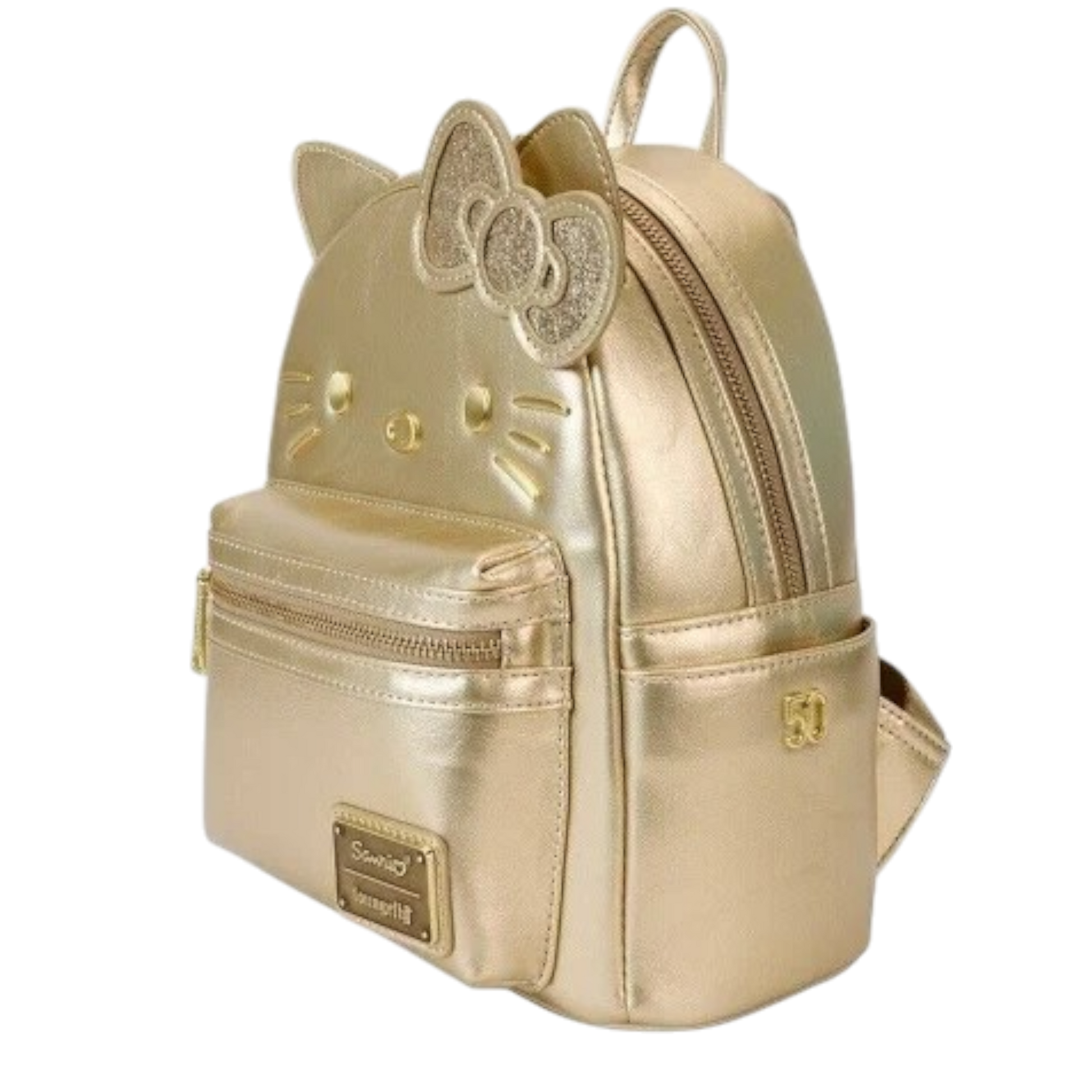 Sanrio Limited Edition Sanrio Hello Kitty 50th Anniversary Gold Mini Backpack AE Toy Box