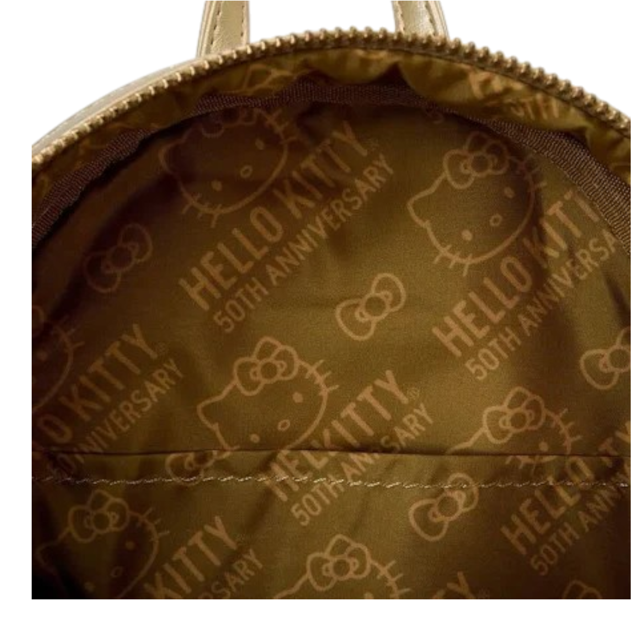 Sanrio Limited Edition Sanrio Hello Kitty 50th Anniversary Gold Mini Backpack AE Toy Box