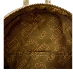 Sanrio Limited Edition Sanrio Hello Kitty 50th Anniversary Gold Mini Backpack AE Toy Box