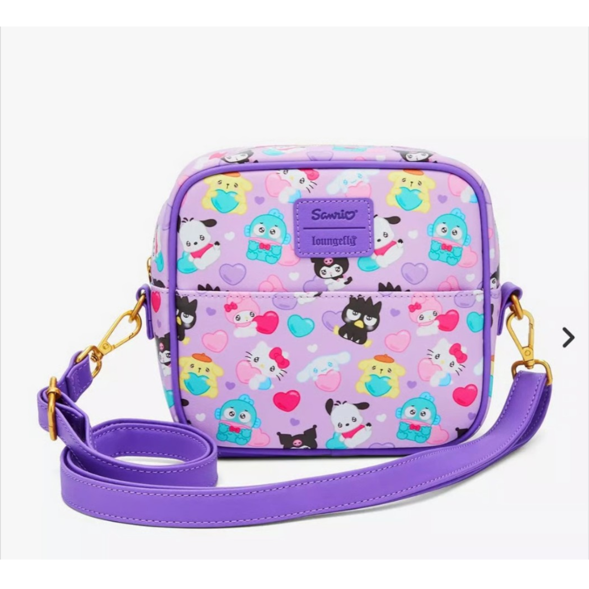 Hello Kitty And Friends Hearts Crossbody Bag AE Toy Box