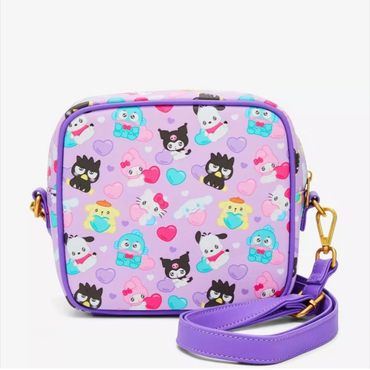 Hello Kitty And Friends Hearts Crossbody Bag AE Toy Box