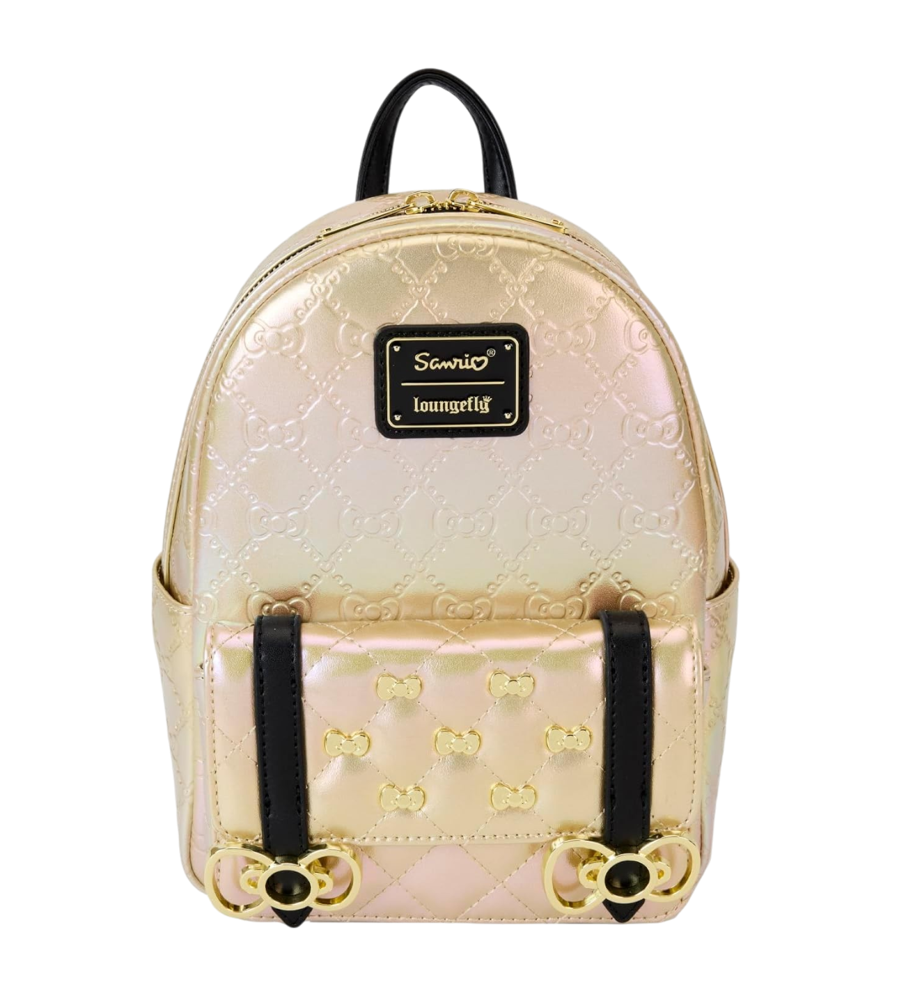 Hello Kitty Sanrio 50th Anniversary Metallic Gold Mini Backpack AE Toy Box