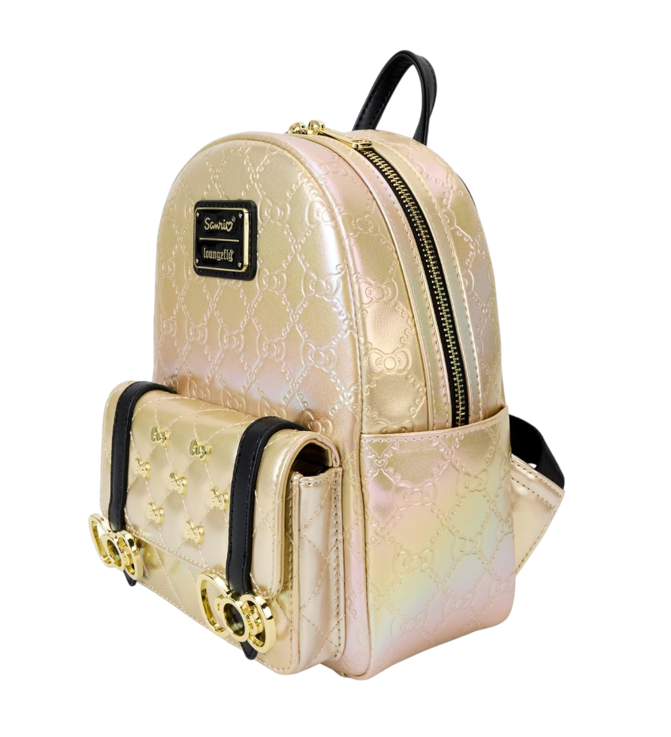 Hello Kitty Sanrio 50th Anniversary Metallic Gold Mini Backpack AE Toy Box