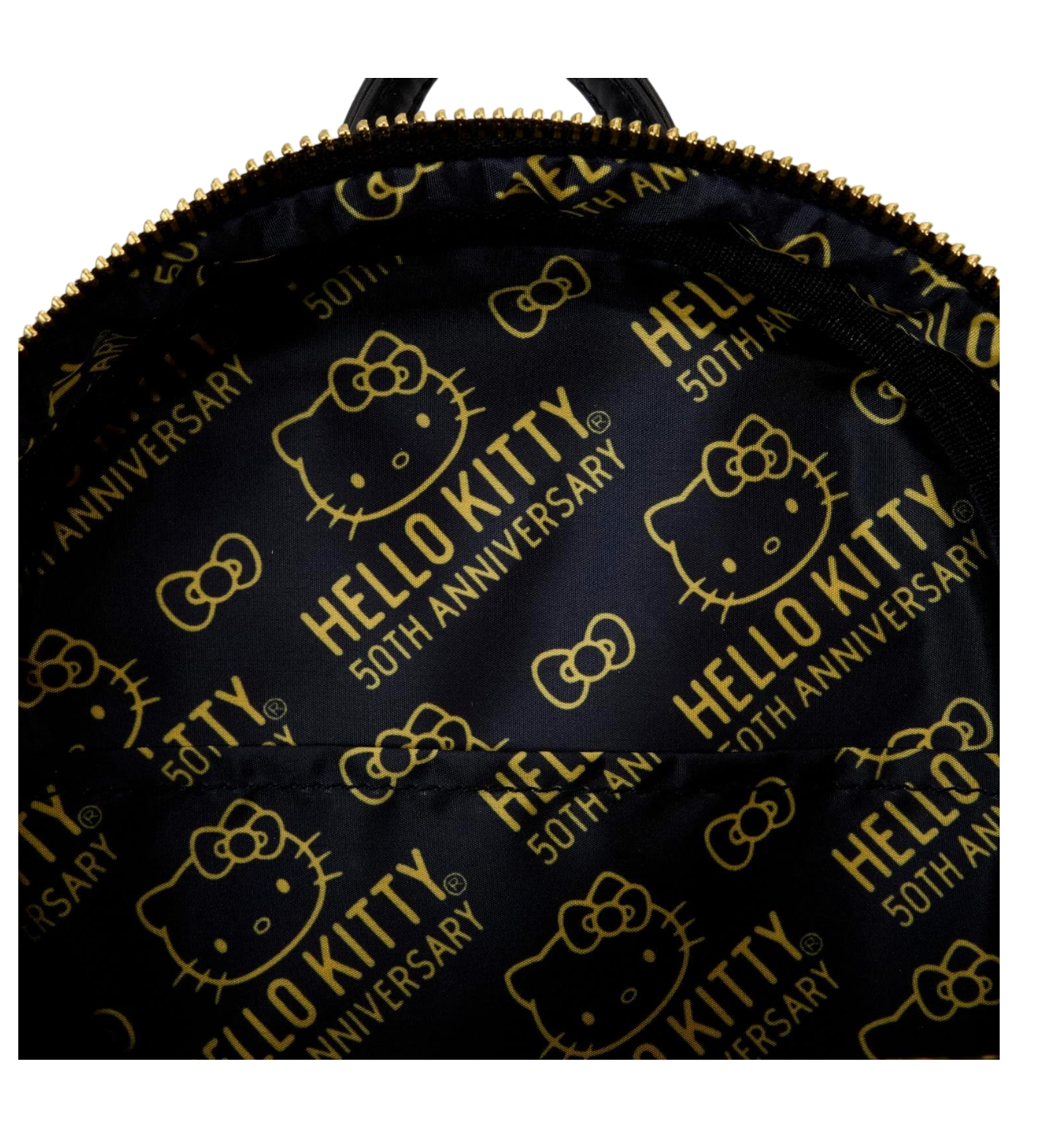 Hello Kitty Sanrio 50th Anniversary Metallic Gold Mini Backpack AE Toy Box