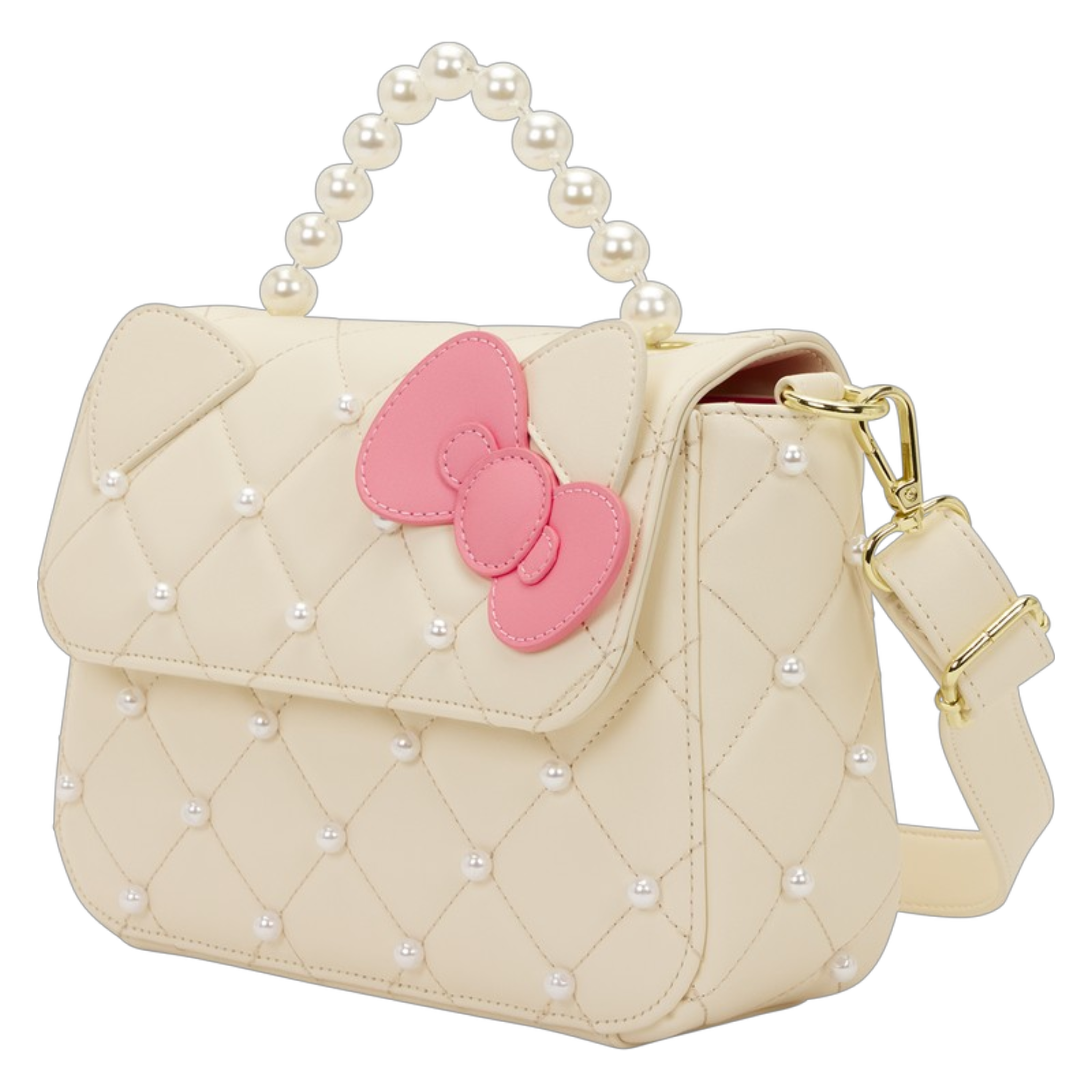 Sanrio Hello Kitty Quilted Pearl Handle Crossbody Bag (Exclusive) | AE Toy Box