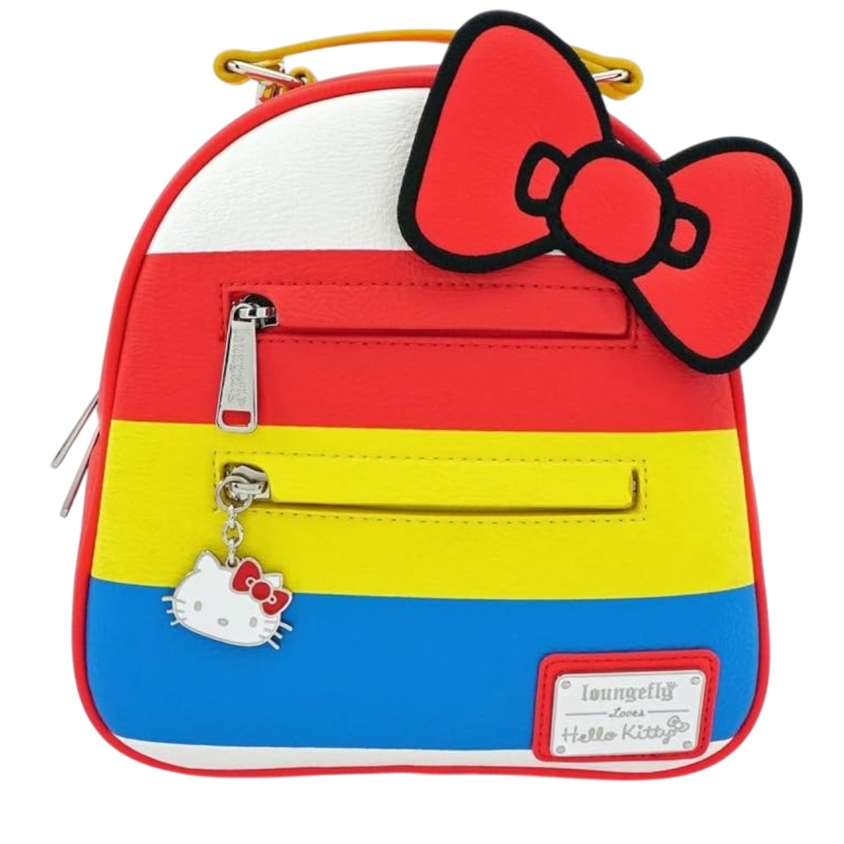 Hello Kitty 45th Anniversary Stripes Convertible Mini Backpack AE Toy Box