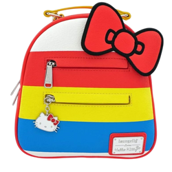 Hello Kitty 45th Anniversary Stripes Convertible Mini Backpack AE Toy Box