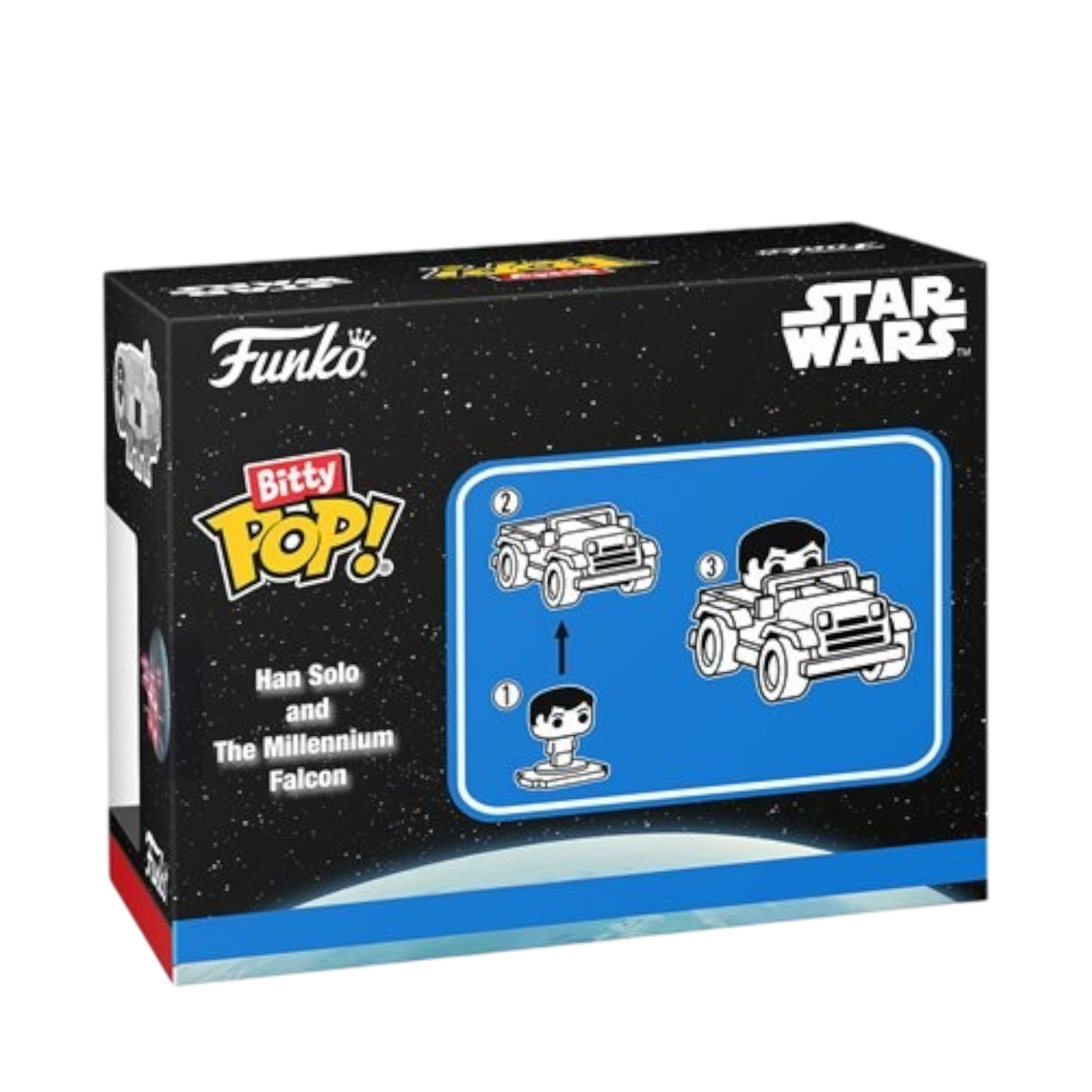 Star wars Han solo and millennium falcon bitty Pop Funko Toy Store