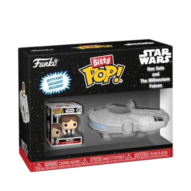 Star wars Han solo and millennium falcon bitty Pop Funko Toy Store