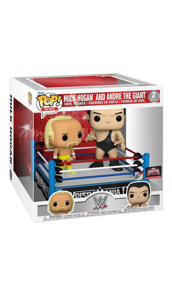 WWE:  Hulk Hogan and Andre The Giant in The Ring 2pack Vinyl Figure Funko Toy Store