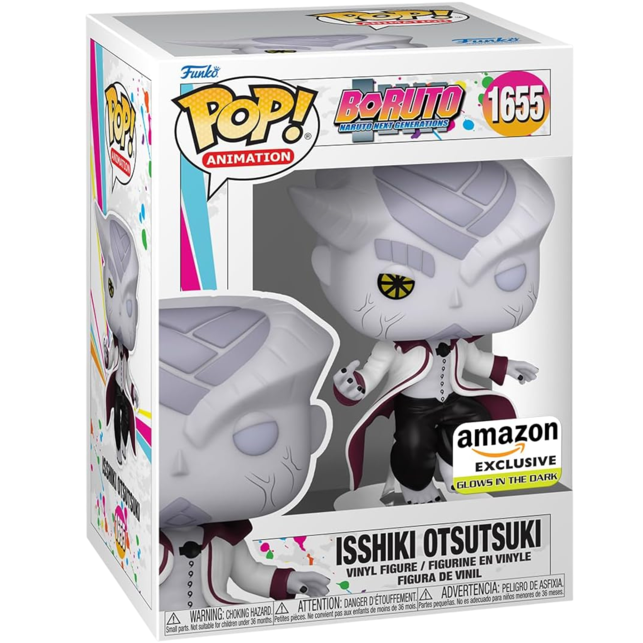 Boruto:  Isshiki Otsutsuki, Glow in The Dark, Amazon Exclusive AE Toy Box