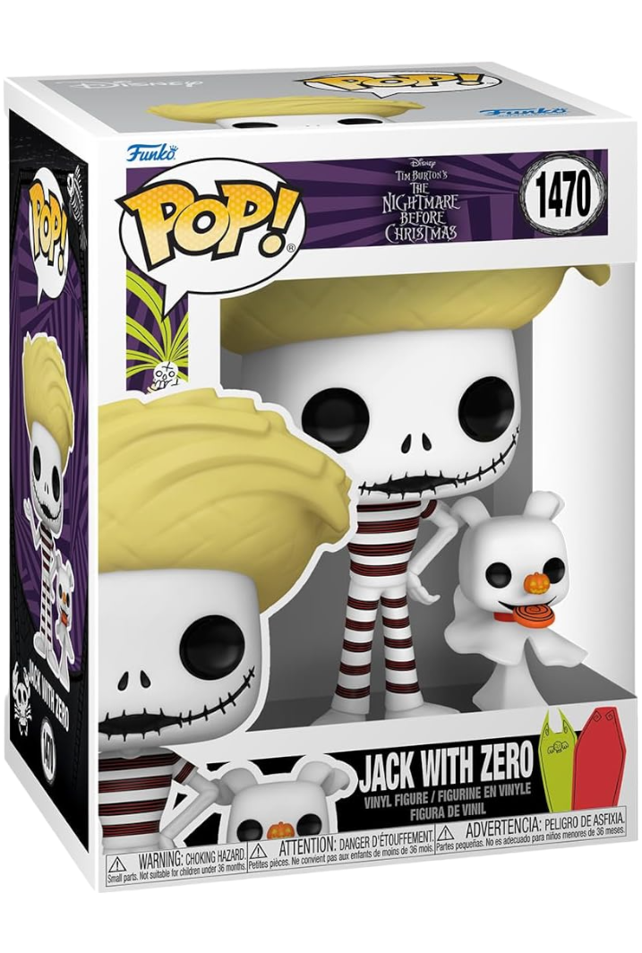 The Nightmare Before Christmas, Jack with Zero (Beach) Funko Toy Store