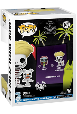 The Nightmare Before Christmas, Jack with Zero (Beach) Funko Toy Store