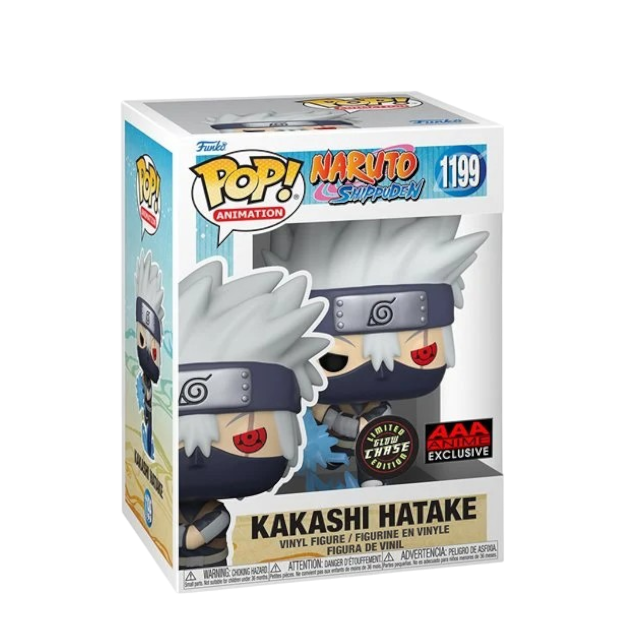 Naruto: Shippuden Young Kakashi Hatake with Chidori Glow-in-the-Dark Chase AE Toy Box