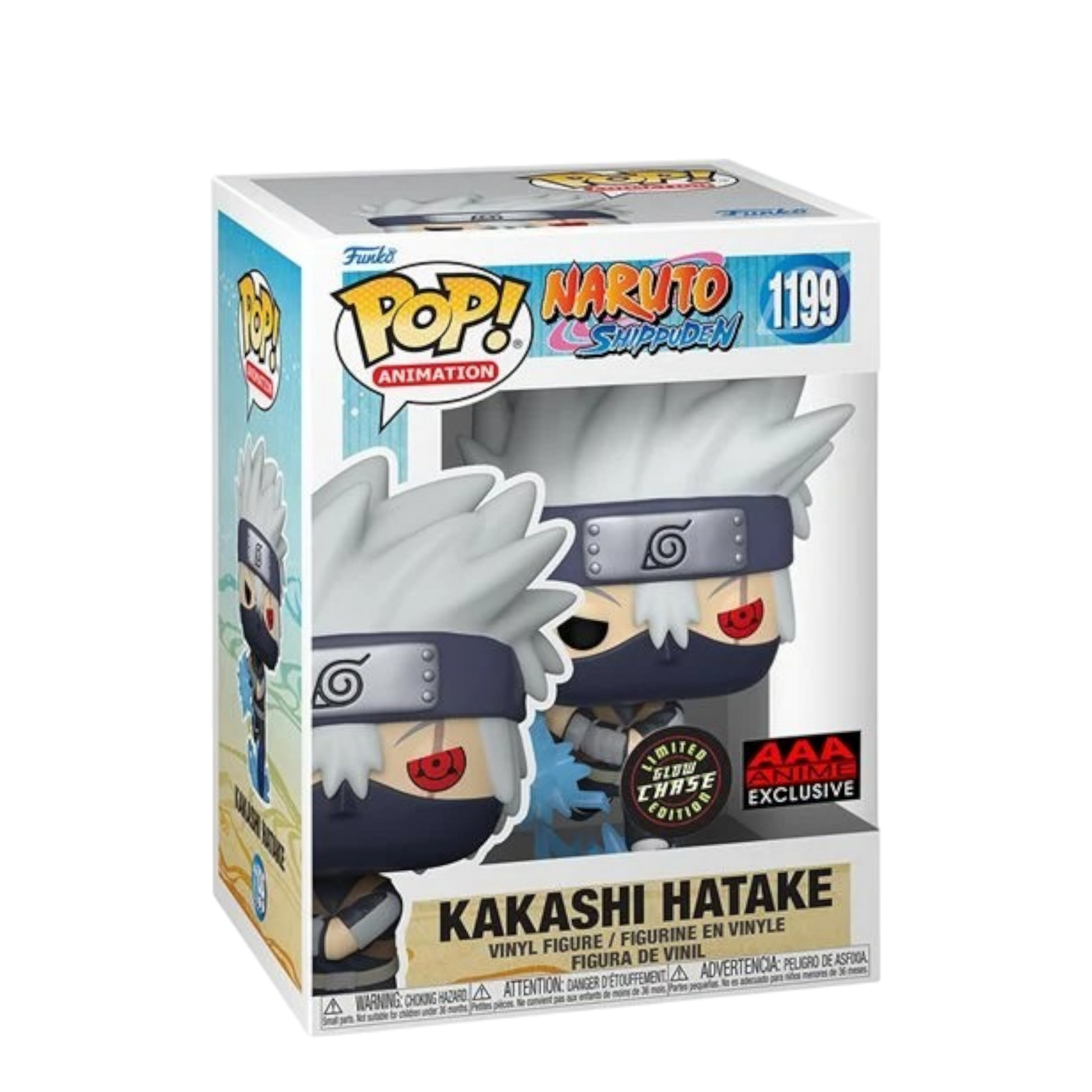 Naruto: Shippuden Young Kakashi Hatake with Chidori Glow-in-the-Dark Chase AE Toy Box