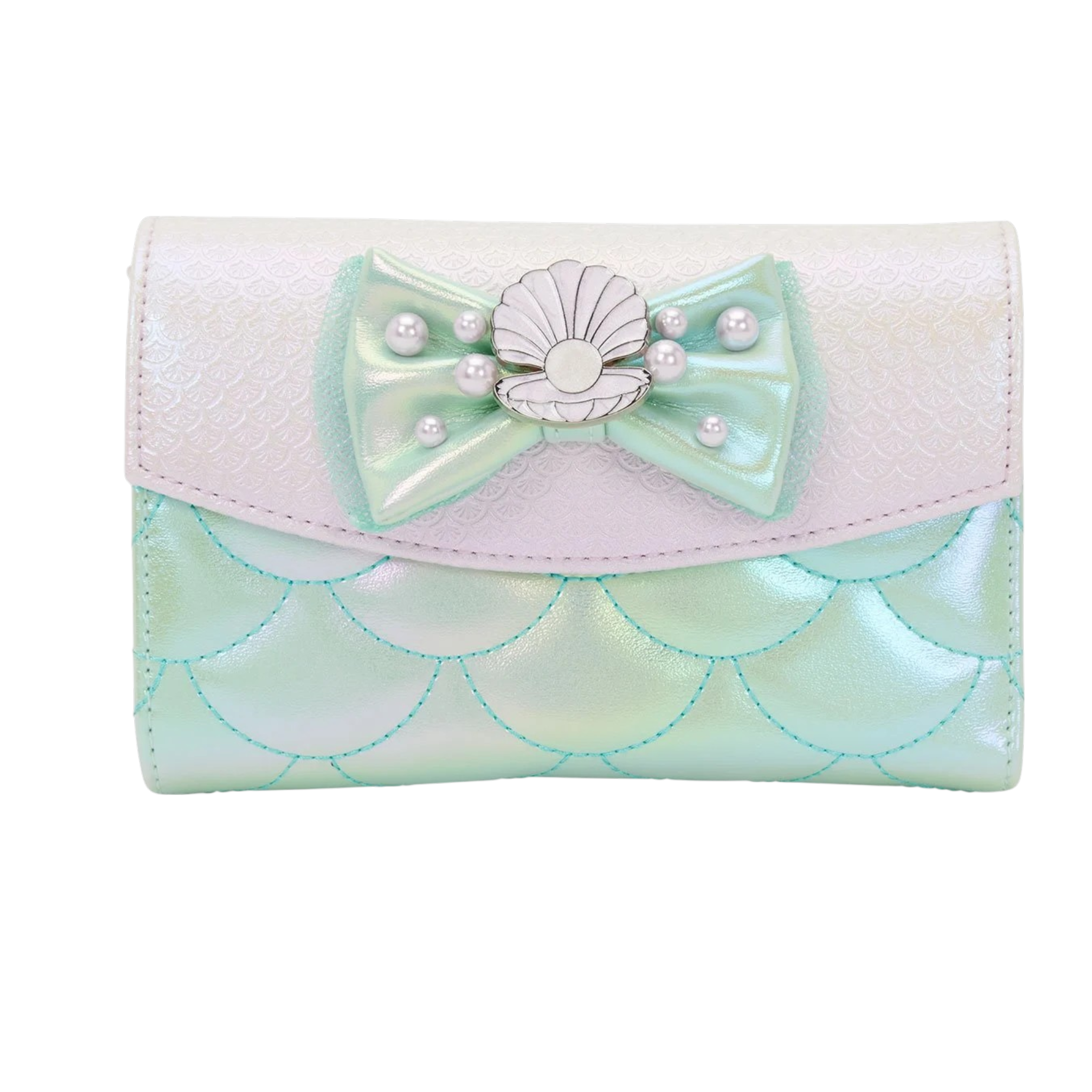 Disney — The Little Mermaid Iridescent Pearl Flap Wallet | AE Toy Box