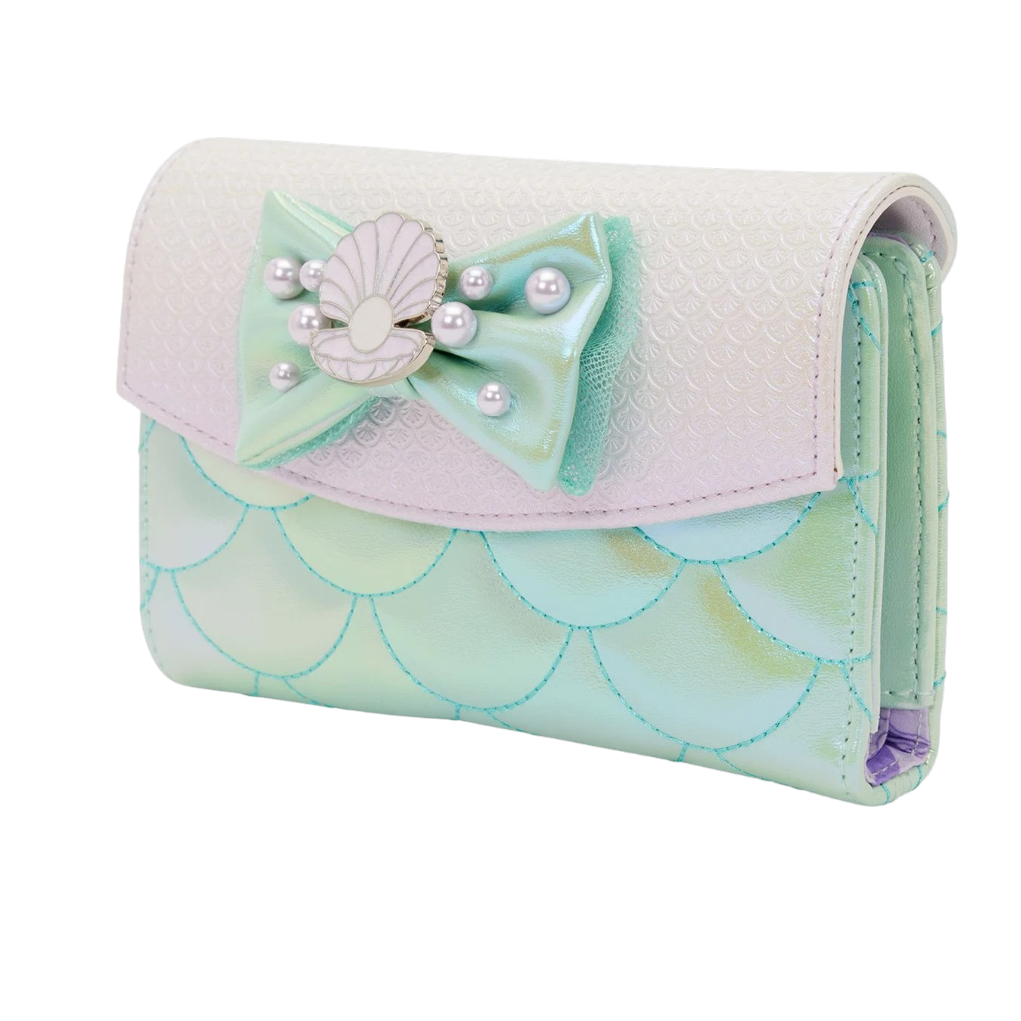 Disney — The Little Mermaid Iridescent Pearl Flap Wallet | AE Toy Box