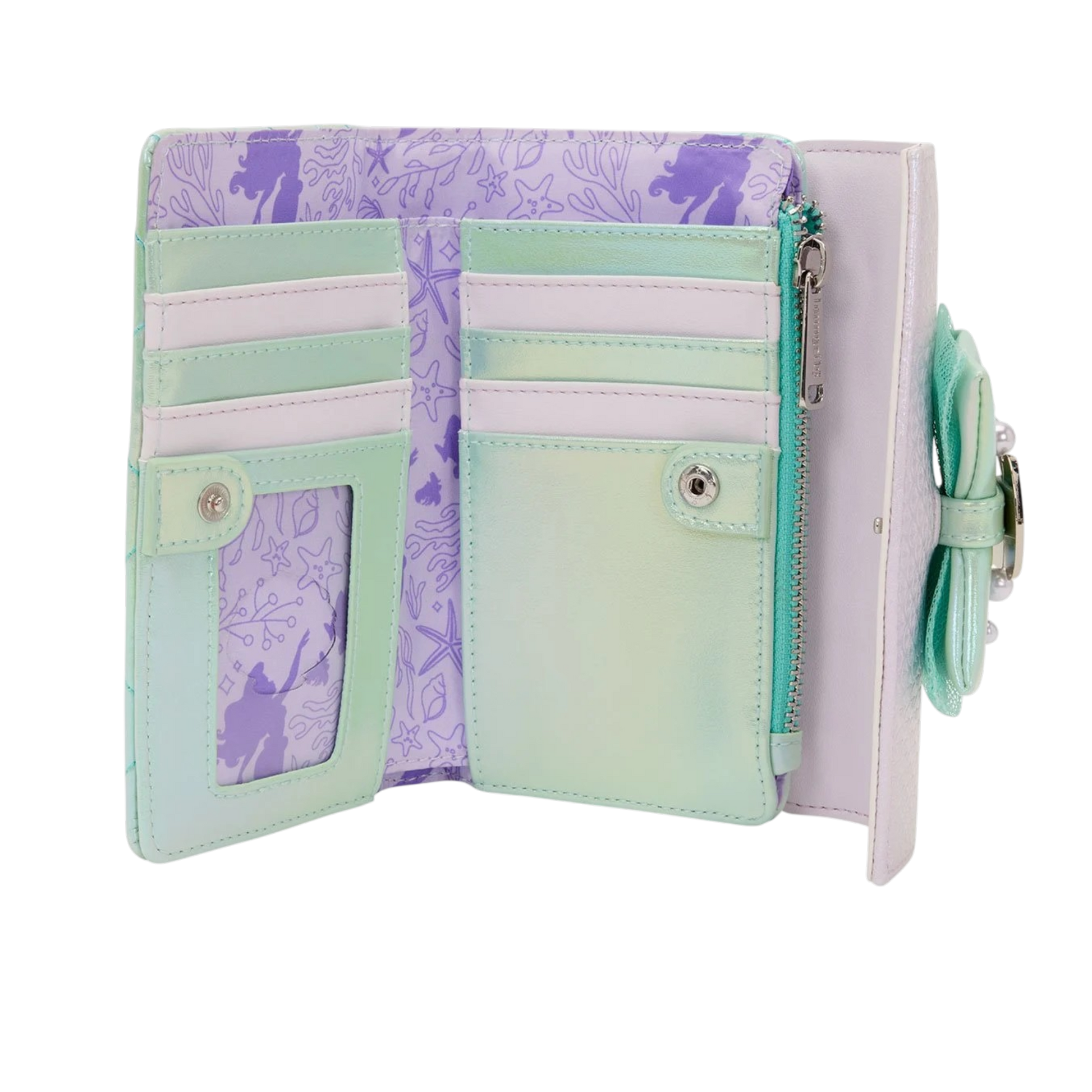 Disney — The Little Mermaid Iridescent Pearl Flap Wallet | AE Toy Box
