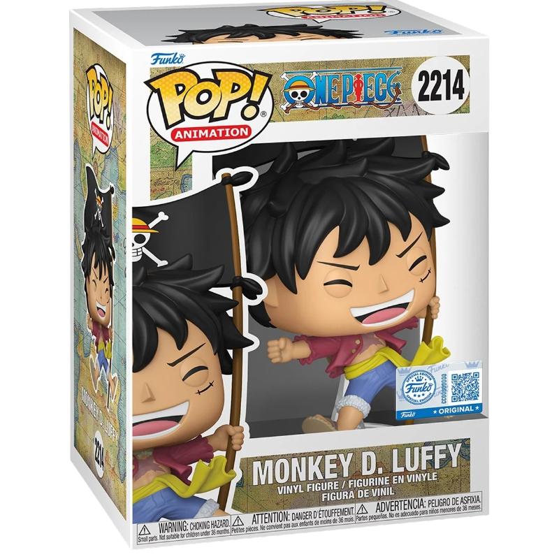 One Piece: Monkey D. Luffy with Flag #2214 (Entertainment Earth Exclusive) | AE Toy Box